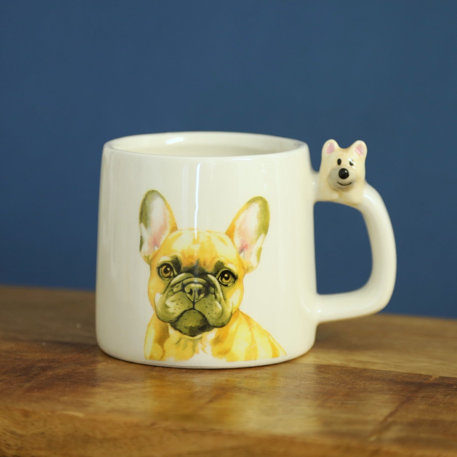 Ceramic White Mug 350ML Dogs Mug Tea Coffee Cup Novelty Kitchen Dog Figurine