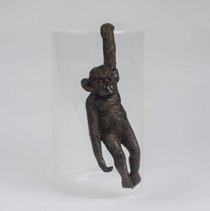 Black Monkey Plant Pot Hanger Pot Climber Animal Home Garden Decor 20cm Gorilla