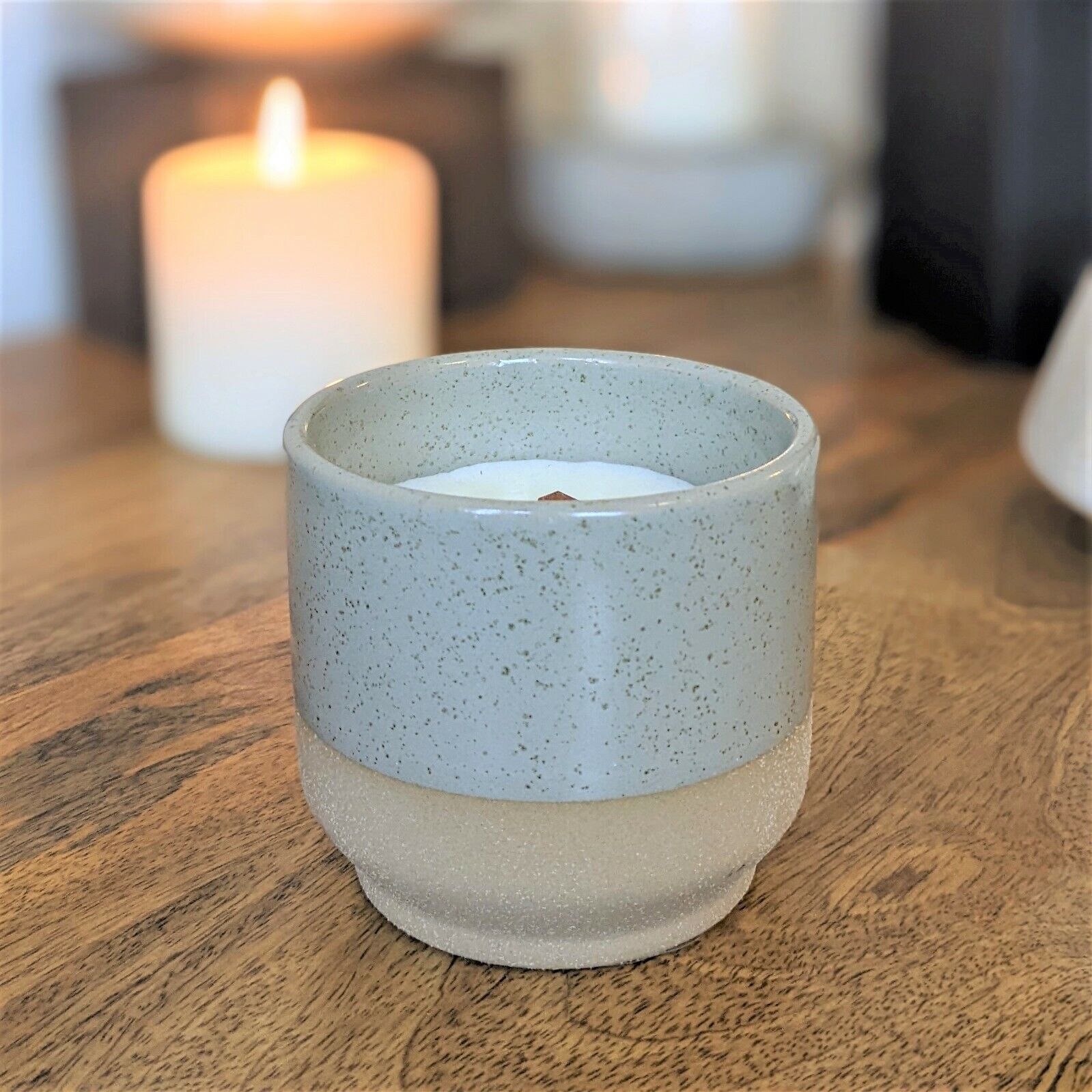 Wooden Wick Candle Single Double Wick Scanted Candle Jars Pots Vanilla Cedarwood