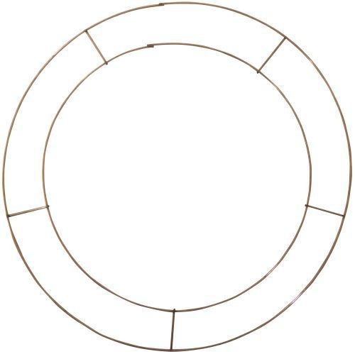Copper Metal Wreath Ring Craft & Floristry Frame 12" Christmas Decoration