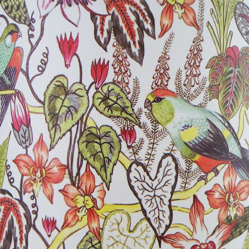 13.5cm Paradise Birds Floral Ceramic Indoor Plant Pot Holder Herb Cover Planter