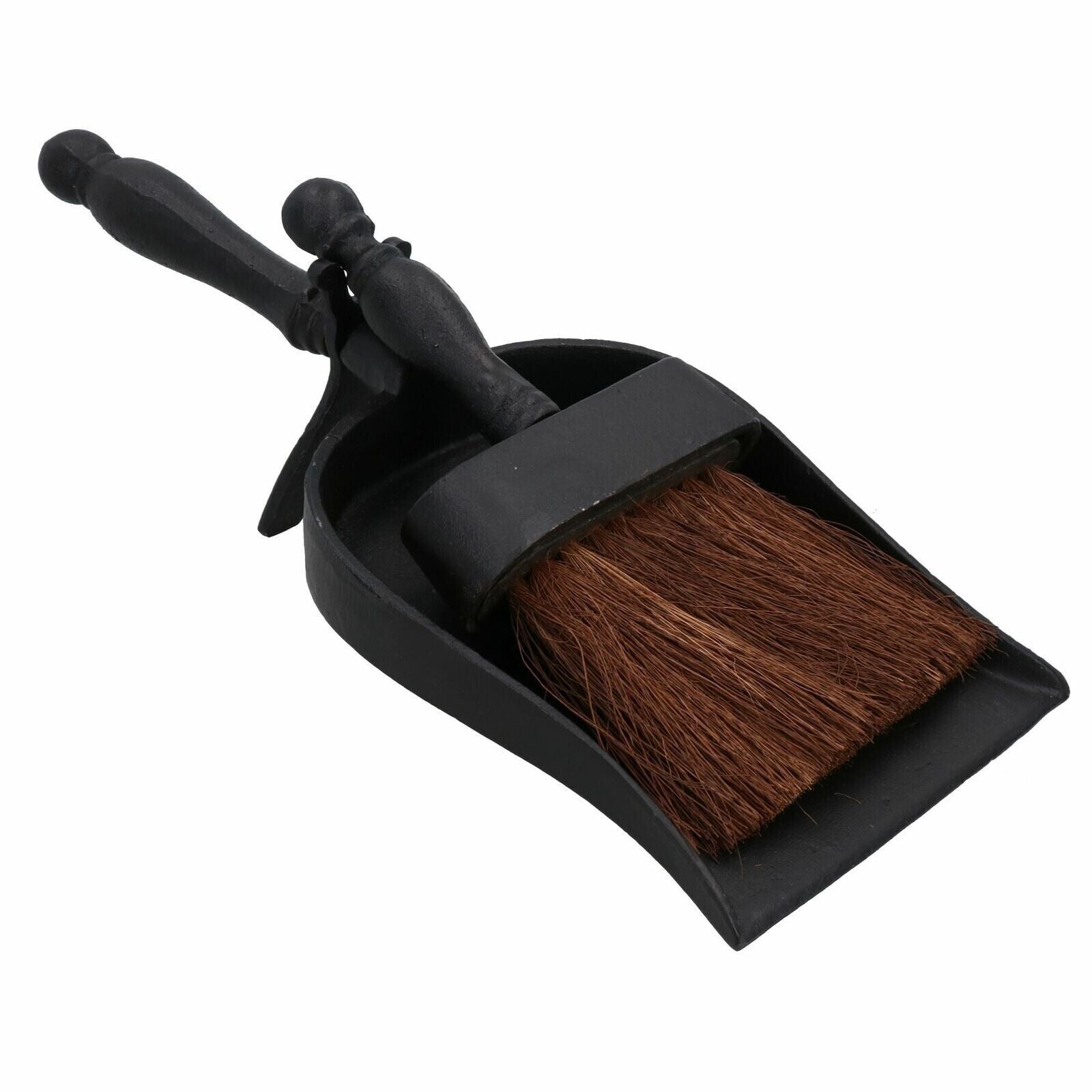 Hearth Tidy Brush And Shovel Set Black Handle Fireplace Accessory Fireside Tidy