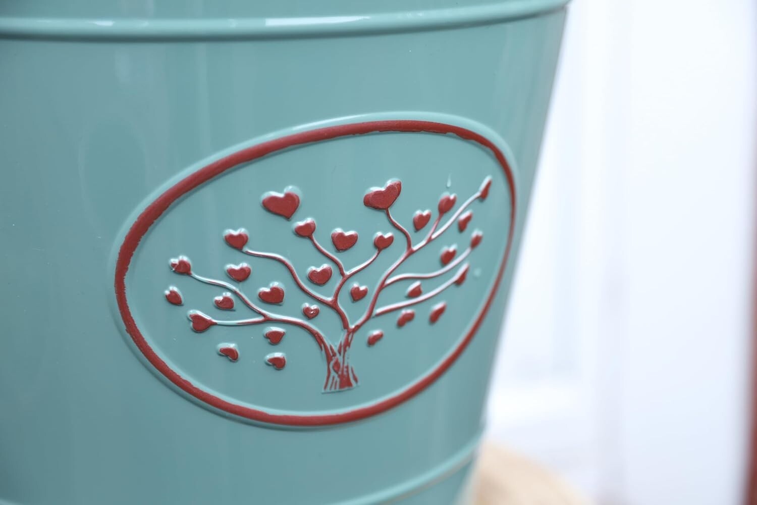 Plastic Olive Green Planter 30cm Round Indoor Outdoor 14L Gloss Garden Plant Pot
