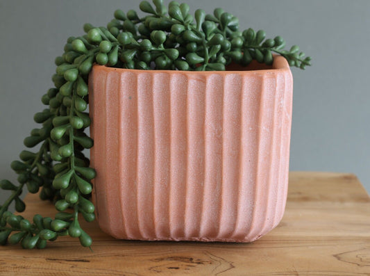 14cm Square Terracotta Plant Pot Planter Cover Clay Flowers Herbs Indoor Outdoor