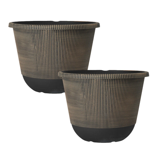 Round Maple Plastic Plant Pot 30cm Indoor 9L Garden Outdoor Flower Planter Cover