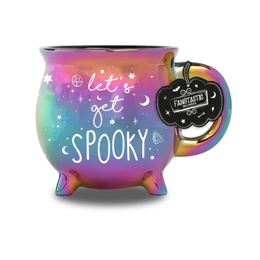 Iridescent Witches Cauldron Dolomite Mug 400ml Gloss Autumn Halloween Coffee Tea