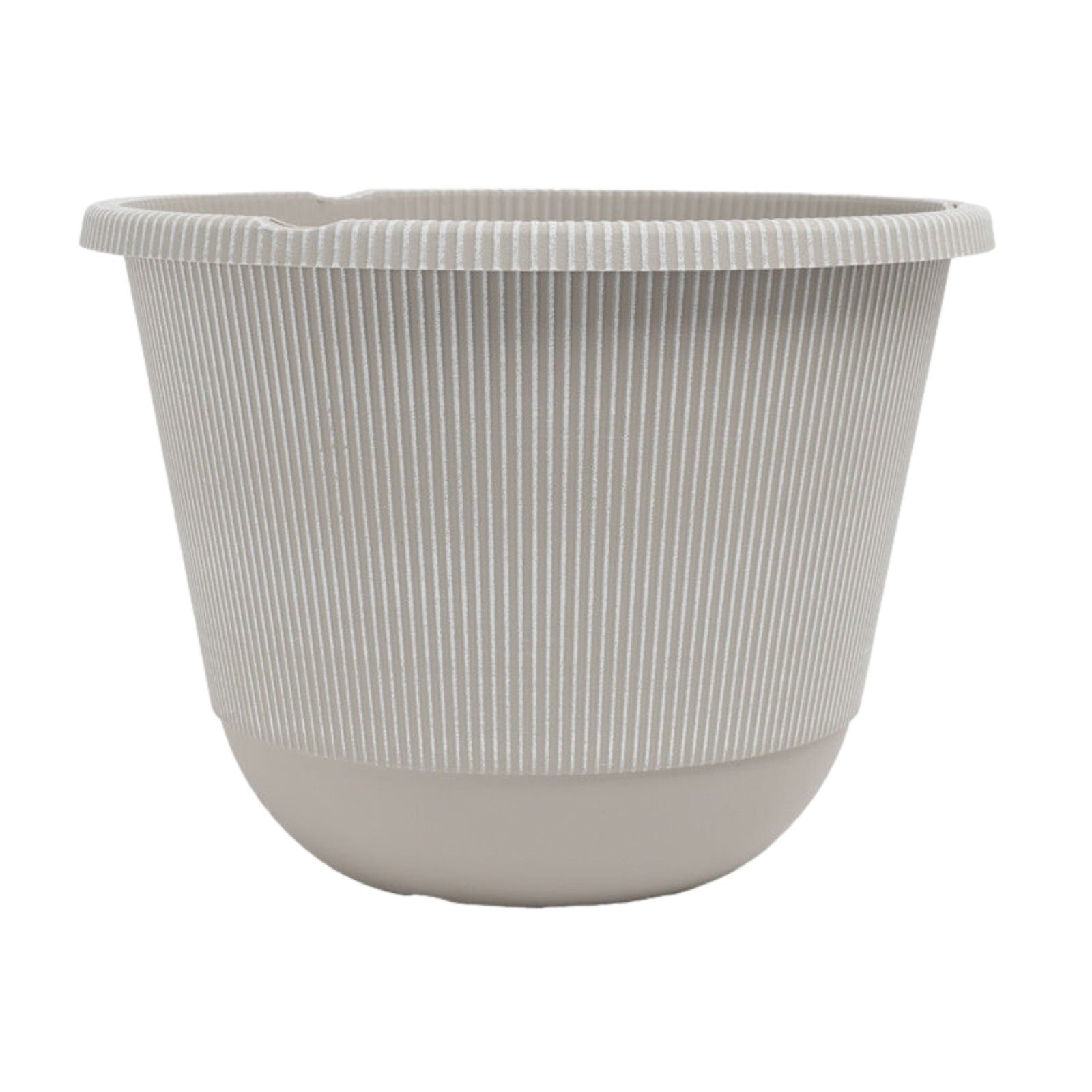 Round Grey Plastic Plant Pot 30cm Indoor 9L Garden Outdoor Flower Planter Cover