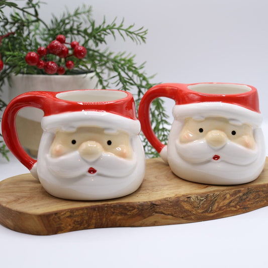 2Pc Novelty Father Santa Christmas Ceramic Mug 430ml Coffee Tea Mug Xmas Decor