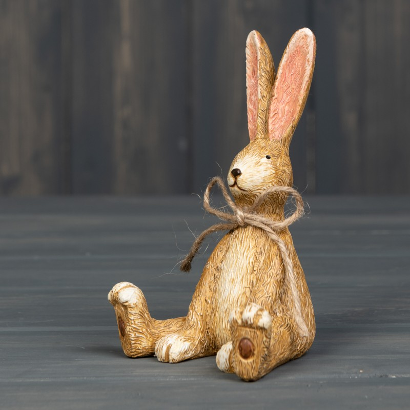 Resin Rabbit Ornament Standing and Sitting Easter Occasion Shelf Sitter Decor