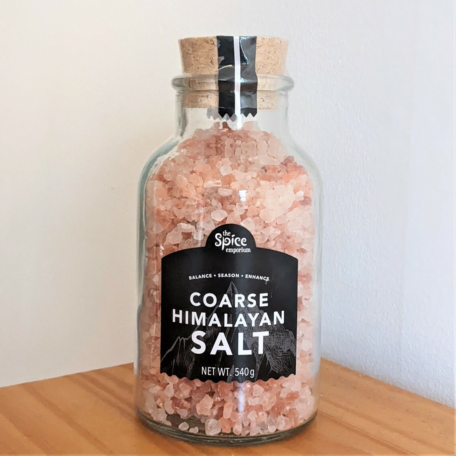 Pink Himalayan Natural Coarse Rock Salt Organic Bath Cooking Salts 540g Bottle