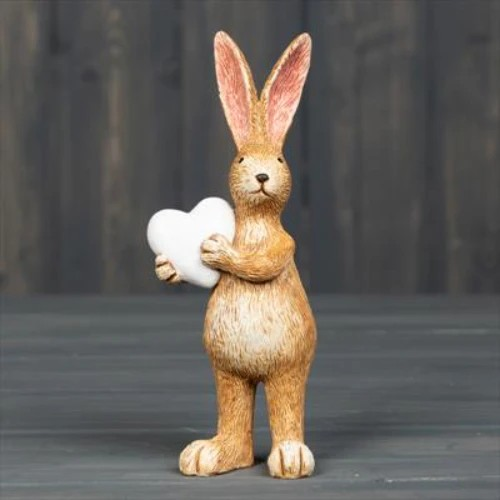 Resin Rabbit Ornament Standing and Sitting Easter Occasion Shelf Sitter Decor