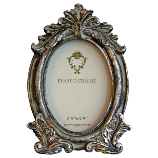 Silver Photo Frame Rustic Vintage Photo Picture Display Home Decor Victorian