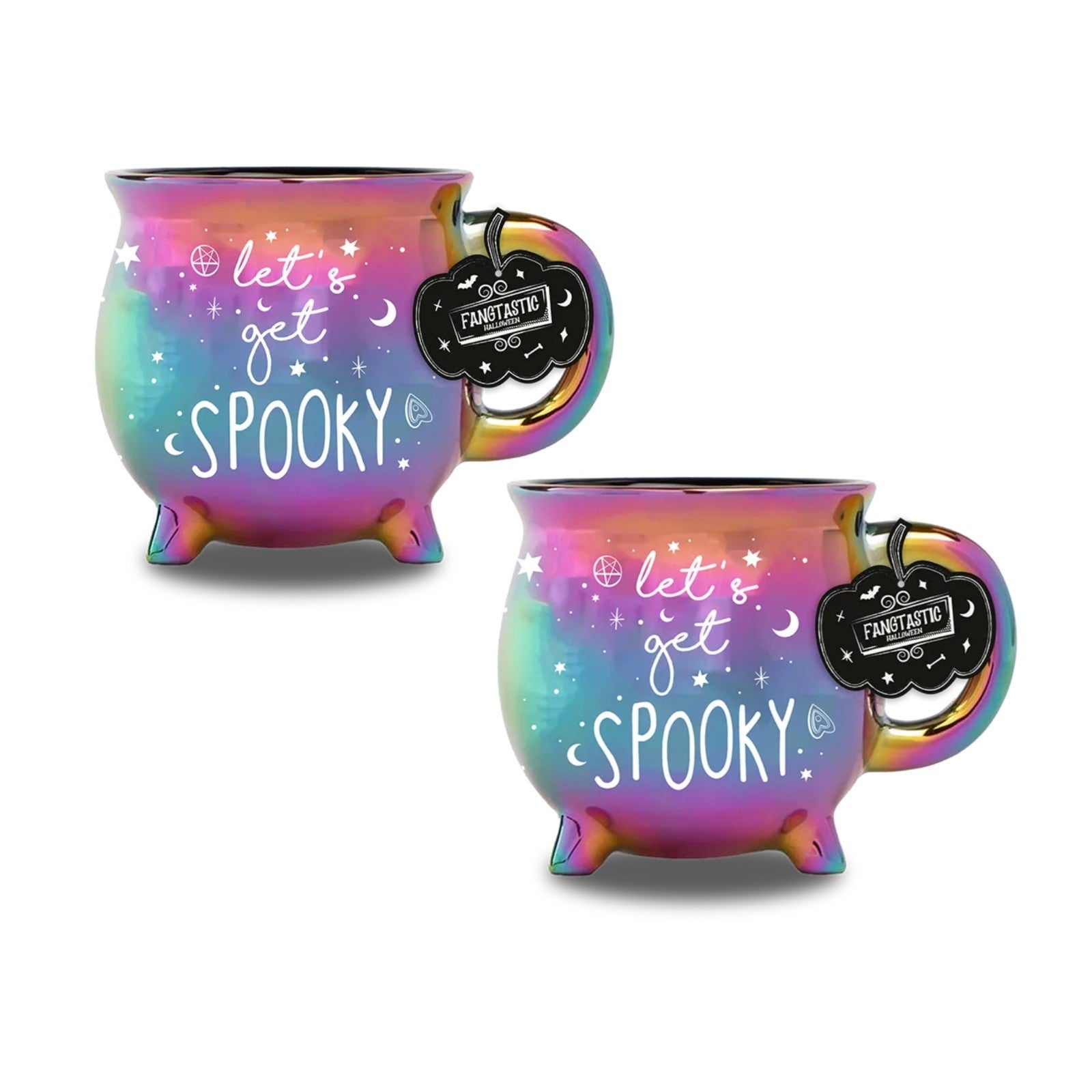 Iridescent Witches Cauldron Dolomite Mug 400ml Gloss Autumn Halloween Coffee Tea