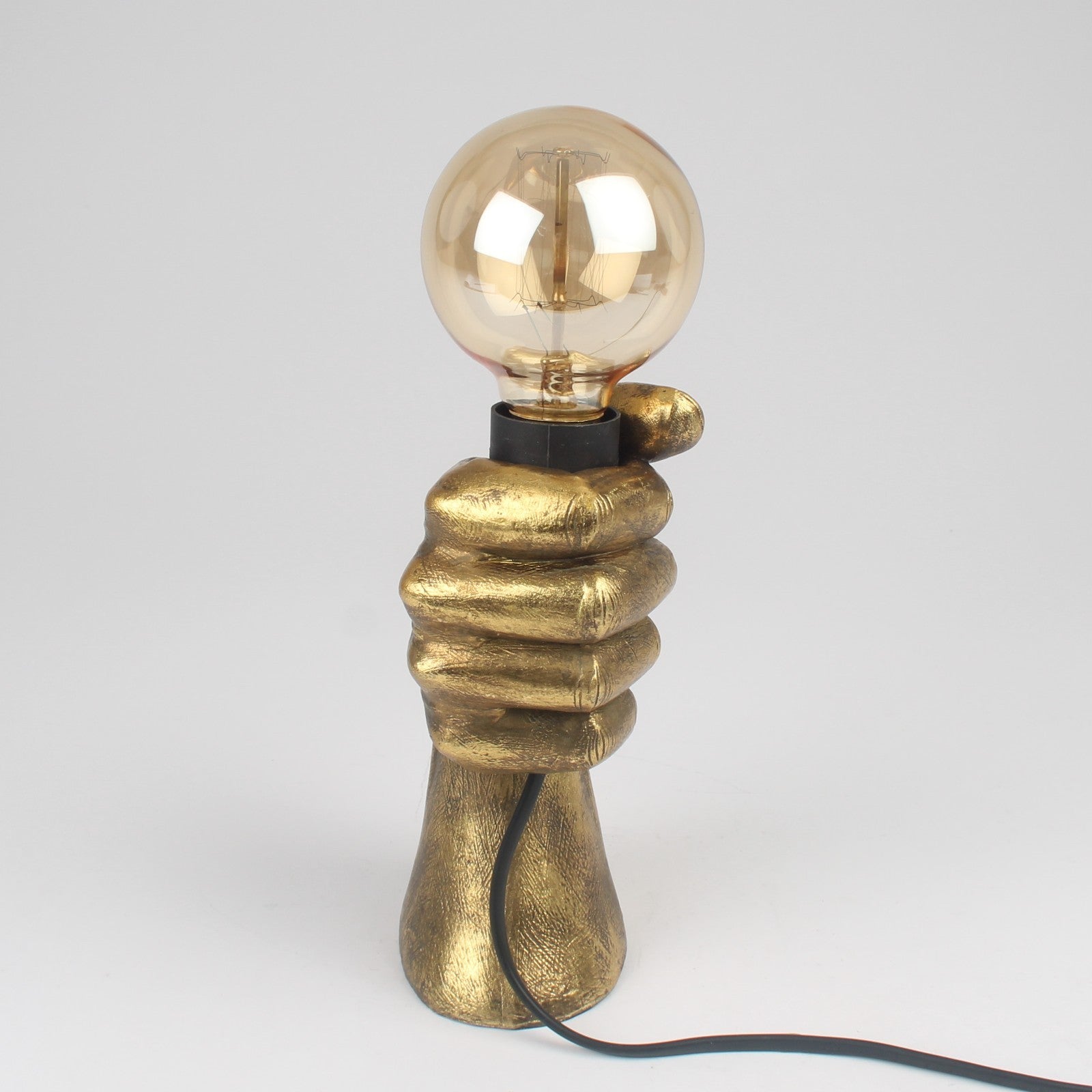 Resin Fist Wall Bulb Lamp Hook for Hanging Indoor Novelty Art Decor Ornament