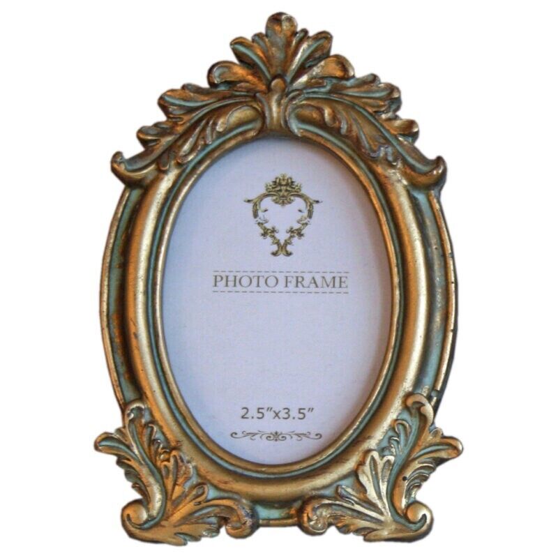 Gold Photo Frame Rustic Vintage Photo Picture Display Home Decor Victorian