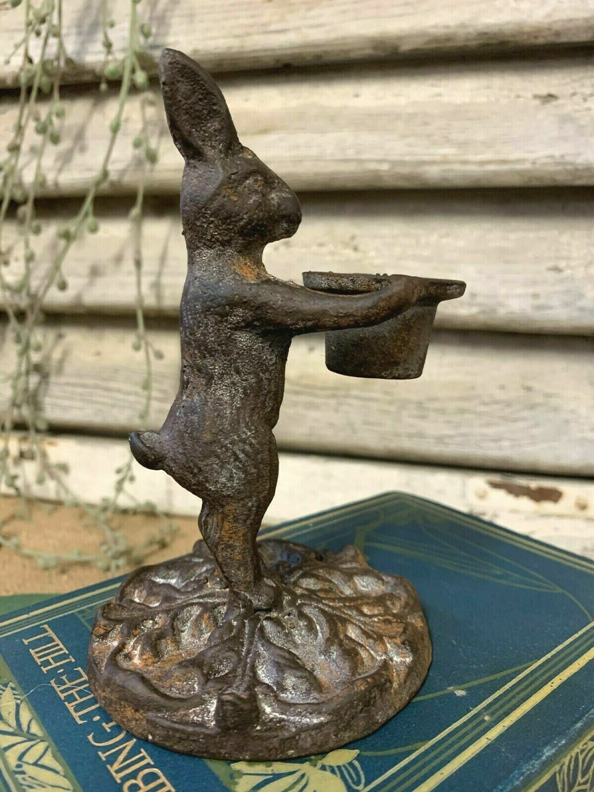 10 Antique French Style Rabbit Hare Candlestick Candle Holder Xmas Dinner Table