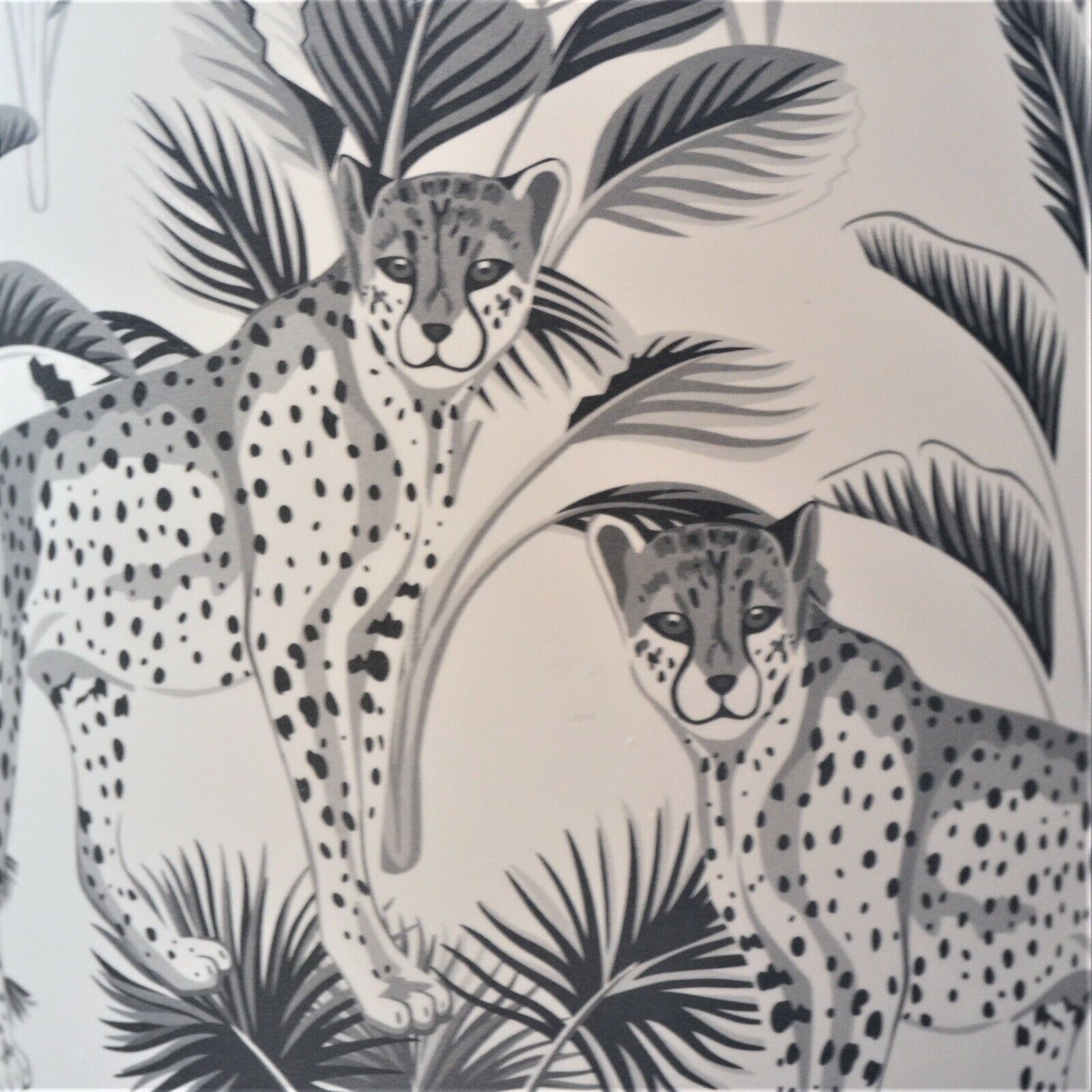 13.5cm Cheetah Animals Jungle Ceramic Indoor Plant Pot Holder Herb Cover Planter