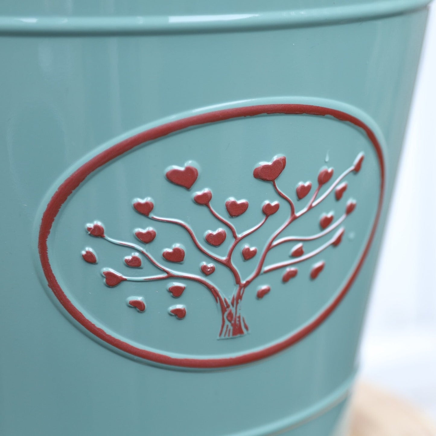 Plastic Olive Green Planter 30cm Round Indoor Outdoor 14L Gloss Garden Plant Pot