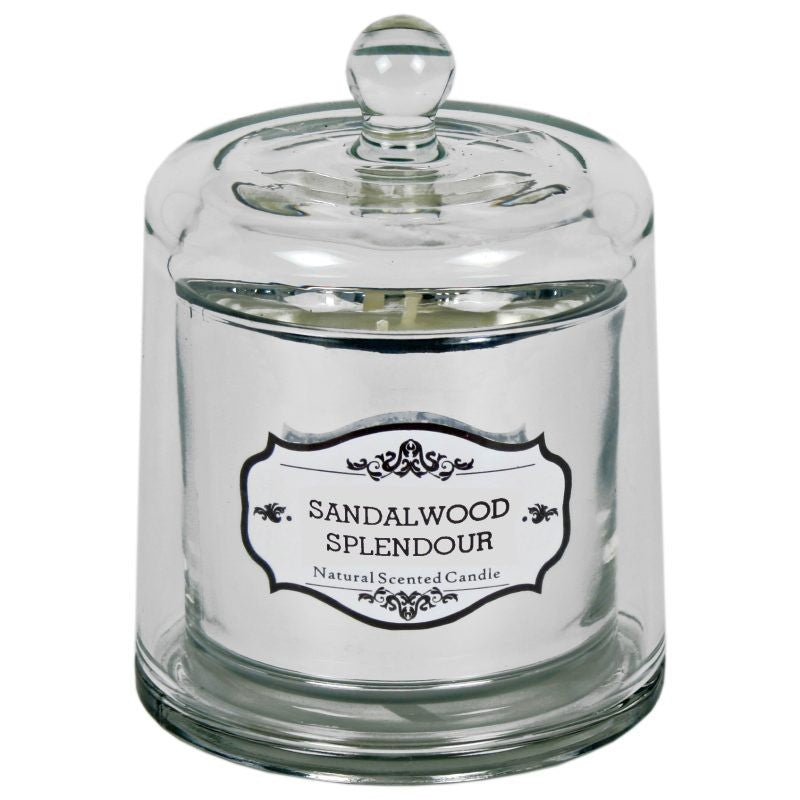 Glass Natural Scented Candle with Lid Aromatherapy 45hrs Soya Wax Fragrance Gift