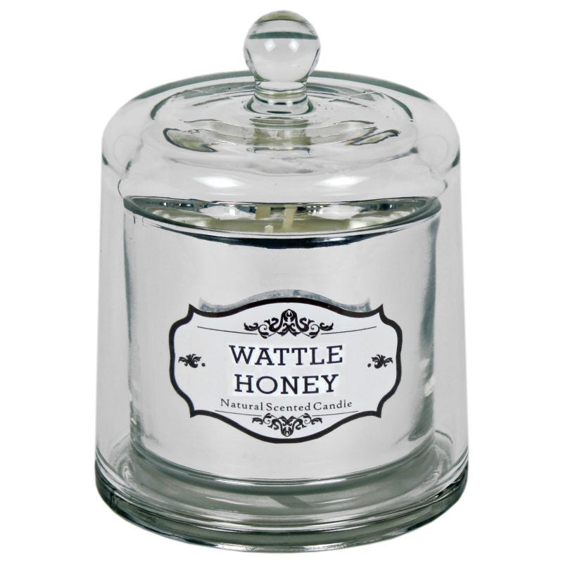 Glass Natural Scented Candle with Lid Aromatherapy 45hrs Soya Wax Fragrance Gift