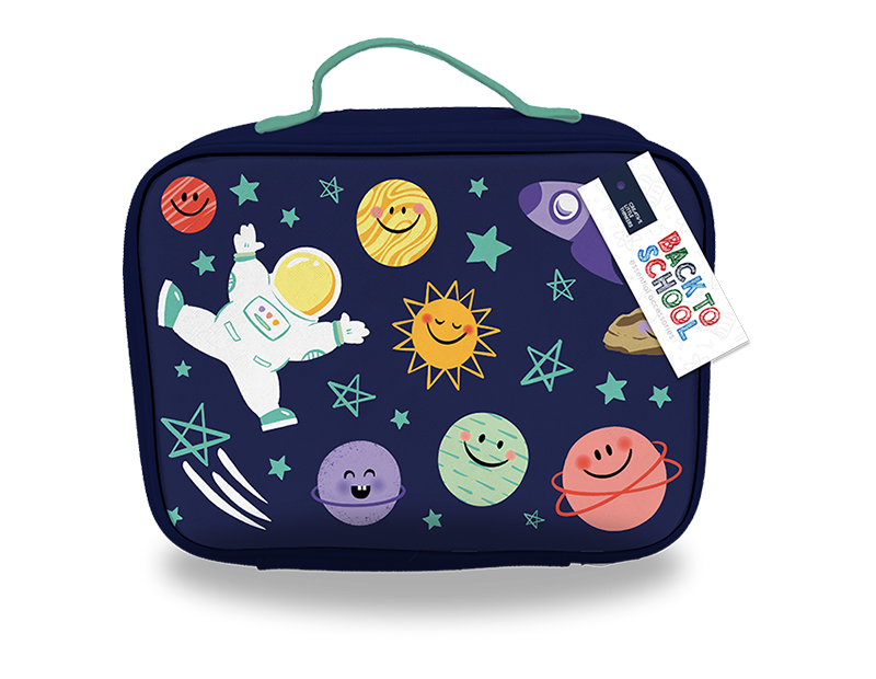 400ml Kids Printed Plastic Bottle With Straw, Textured PU Lunch Bag With Zip