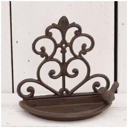 Cast Iron Bronze Bird Feeder Bird Bath Vintage Style Bird Feeding Station Bird