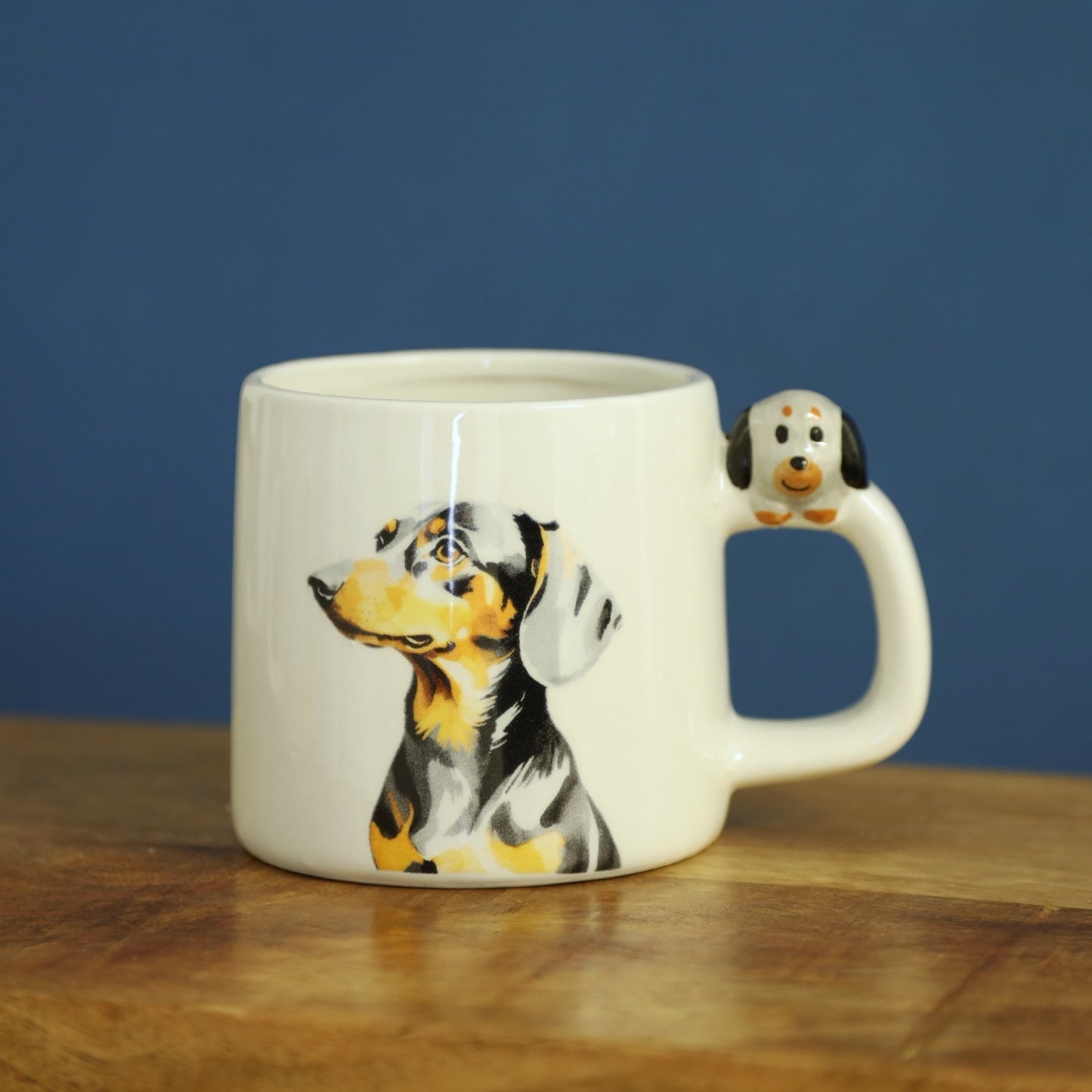 Ceramic White Mug 350ML Dogs Mug Tea Coffee Cup Novelty Kitchen Dog Figurine