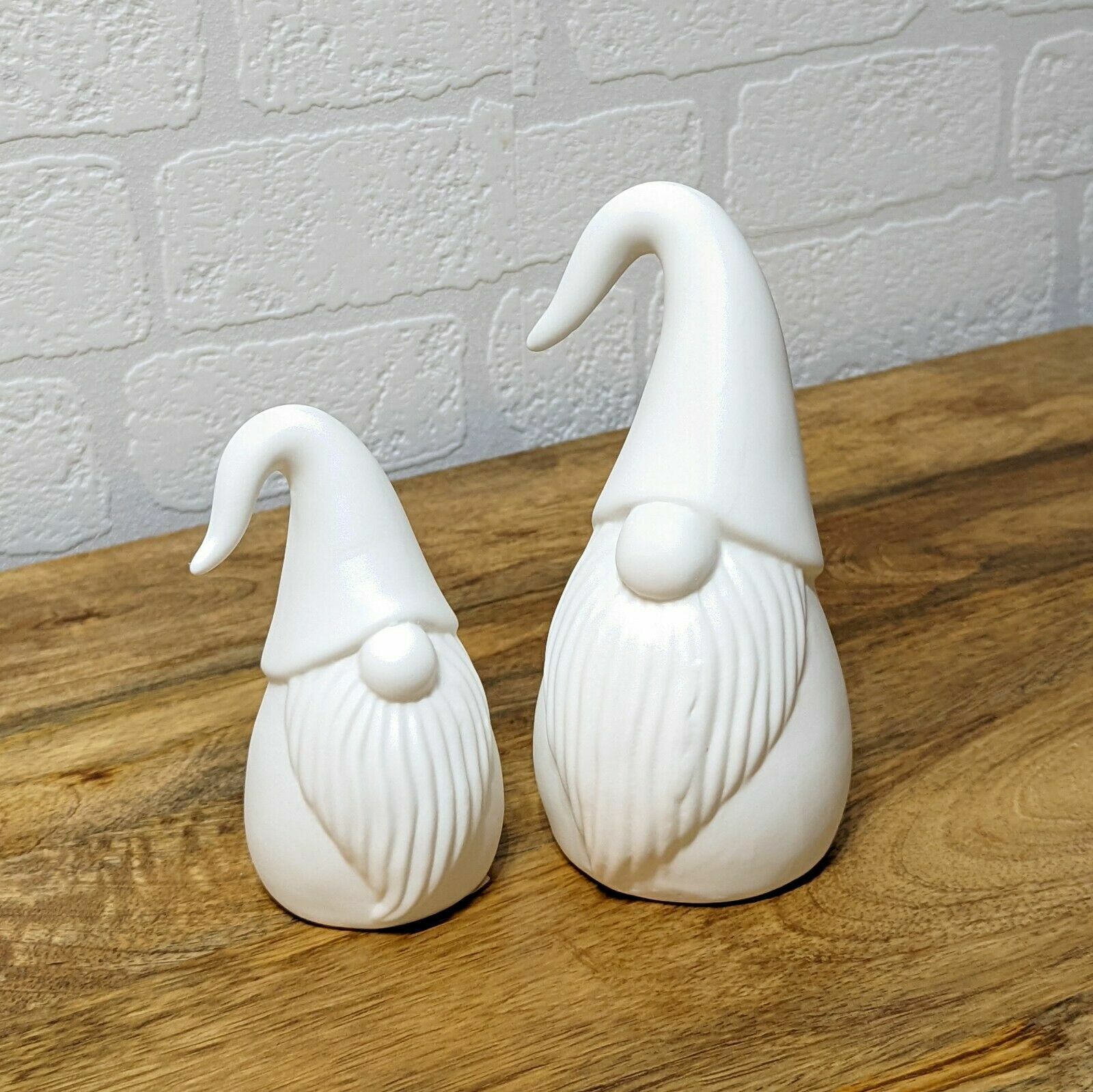 Set Of 3 Christmas Gnomes Gonks LED Warm White Light Up Xmas Decorative Ornament