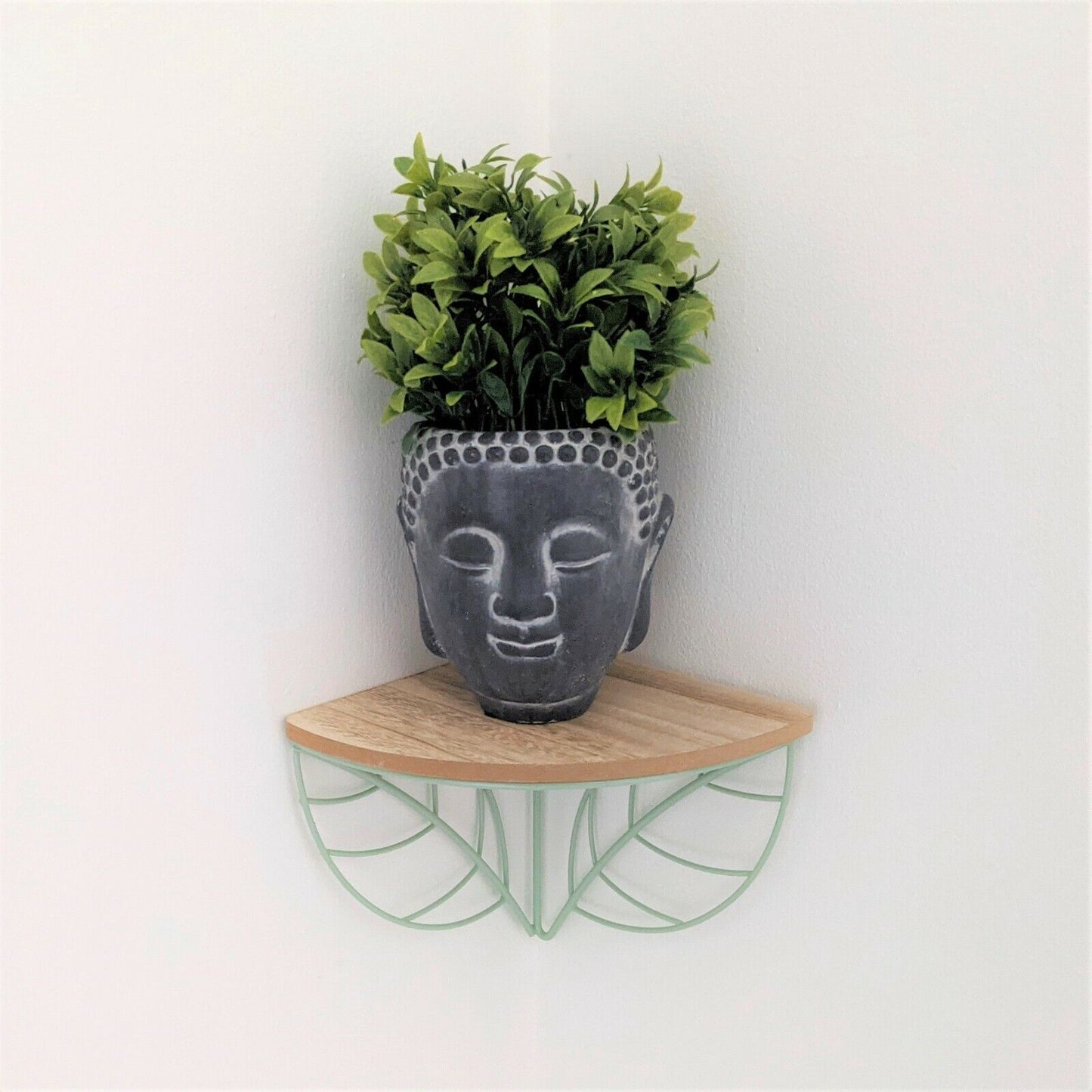 Garden Ornament Plant Pot Planter Buddha Head Zen Decoration Outdoor Indoor