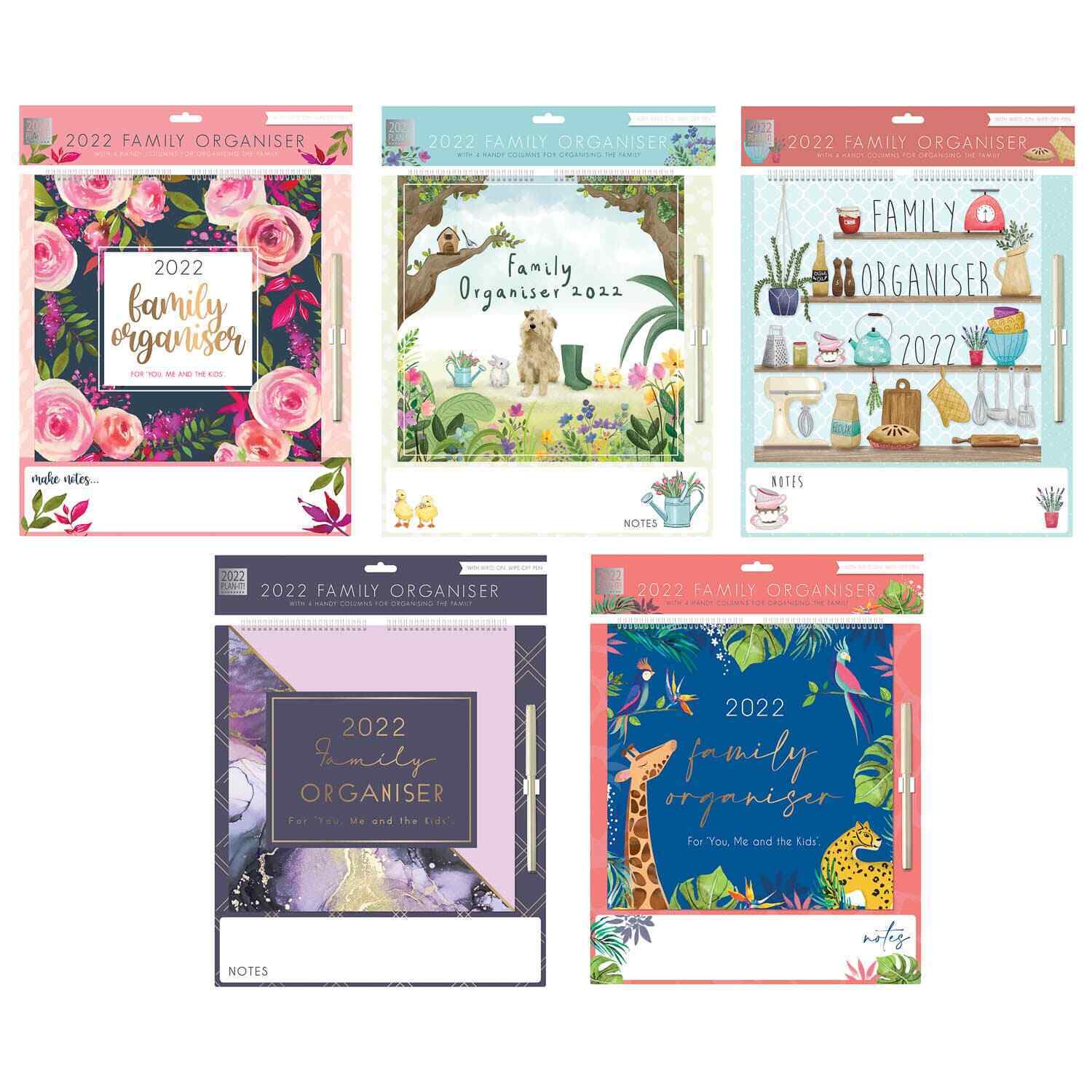 2022 Family Organiser Planner Calendar Hanging Memo Board Mum's Diary Notes