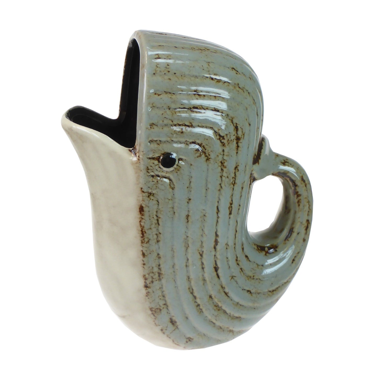 Ceramic Whale Jug with Handle Kitchen Crockery 1.5 L Decorative Fish Shaped Jug