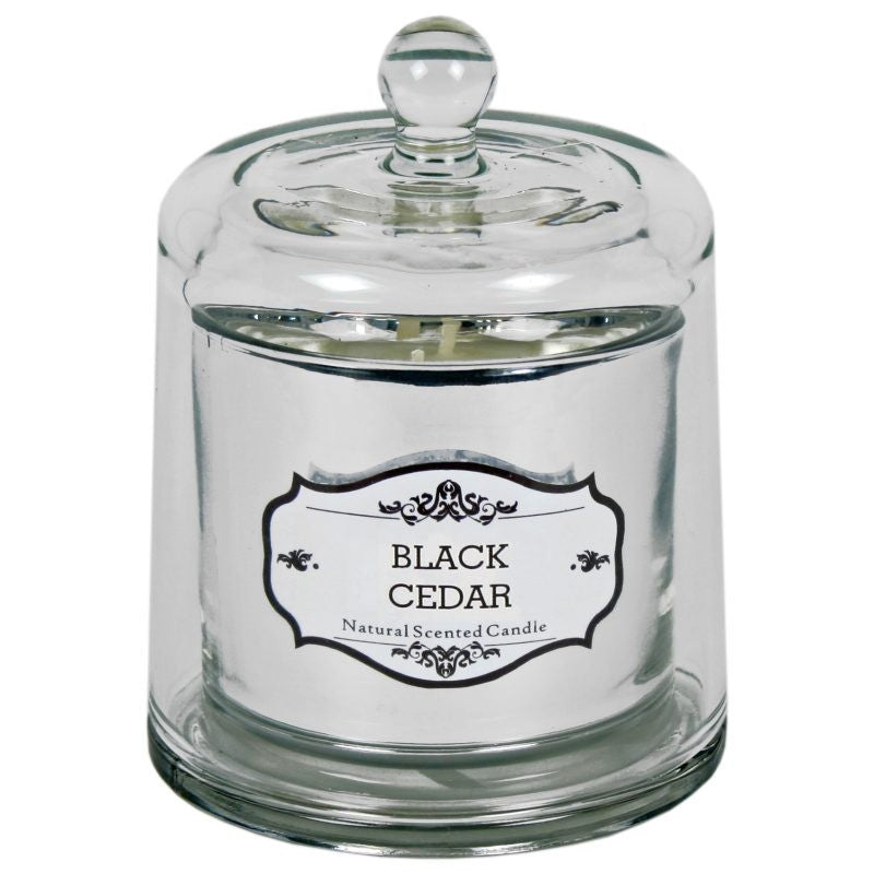 Glass Natural Scented Candle with Lid Aromatherapy 45hrs Soya Wax Fragrance Gift