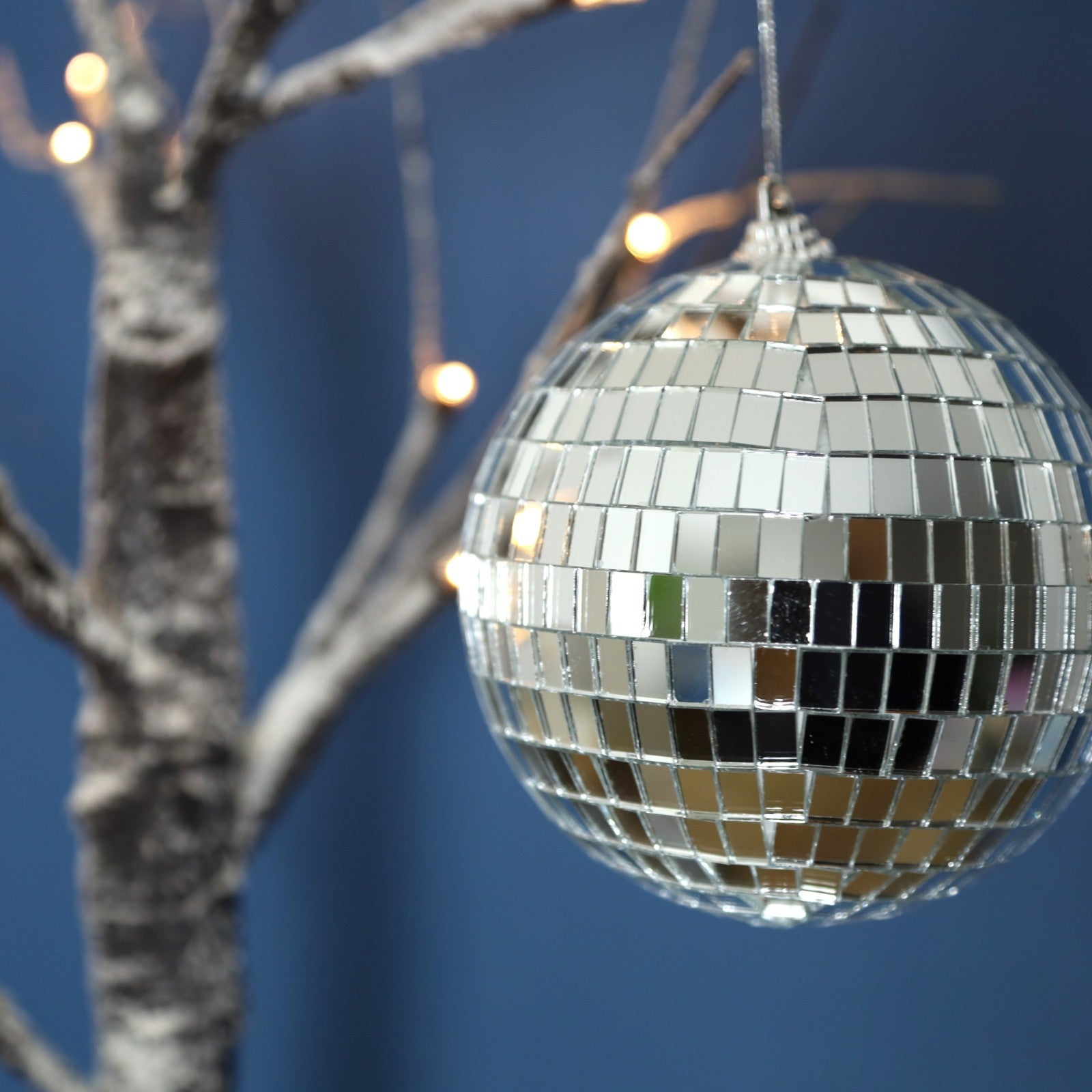 Disco Ball 16cm Mirror Bauble Christmas Tree Hanging Xmas Party Festive Ornament