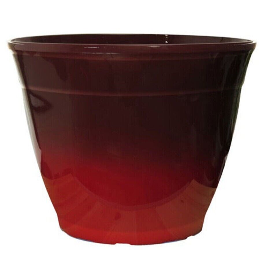 2Pc Plastic Round Plant Pot 38cm Tall 22L Planter Outdoor Garden Home Decor