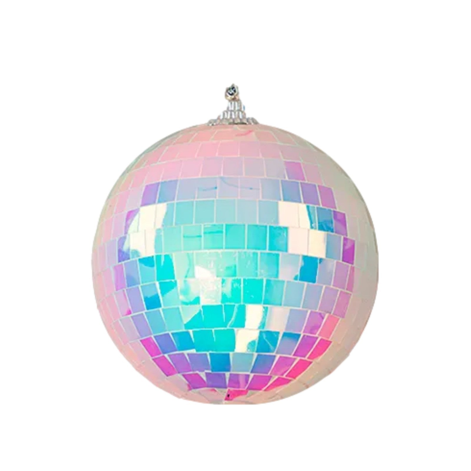 Disco Christmas Tree Hanging Iridescent Mirror Ornaments Xmas Festive Home Party