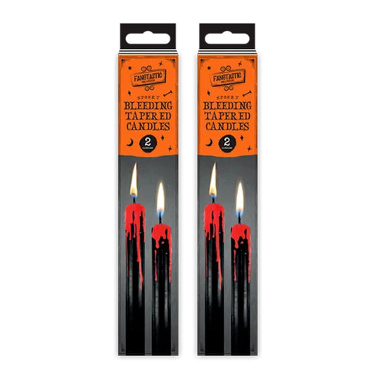 Vampire Tear Wax Candles Black Bleeding Blood Tapered Halloween Party Candle