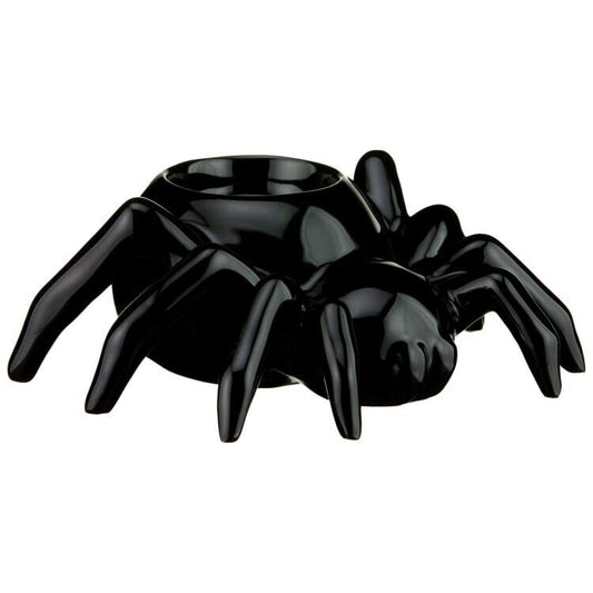 Black Spider Tealight Candle Holder Spooky Style Gothic Halloween Home Decor