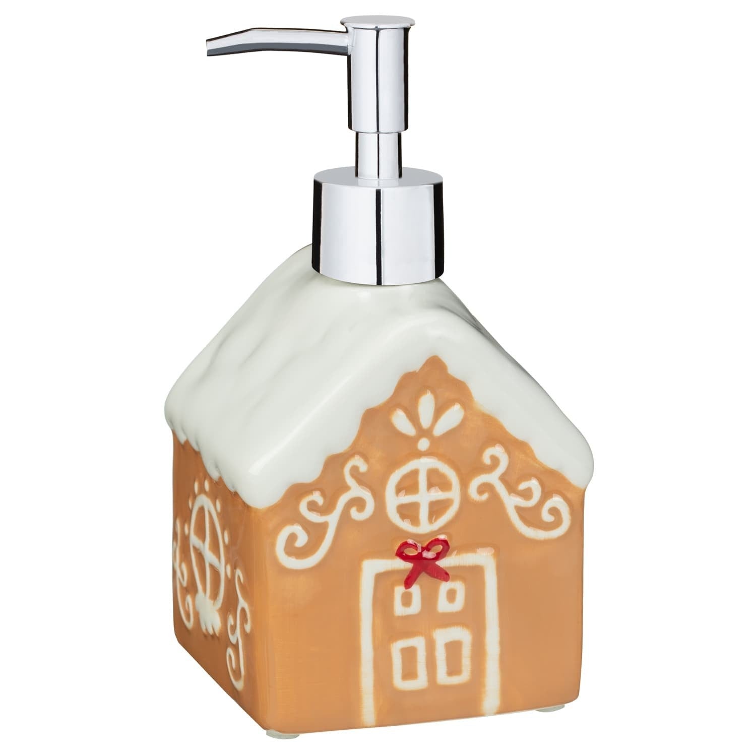 Christmas Ceramic Soap Dispensers Santa, Reindeer, Gingerbread House Bathroom