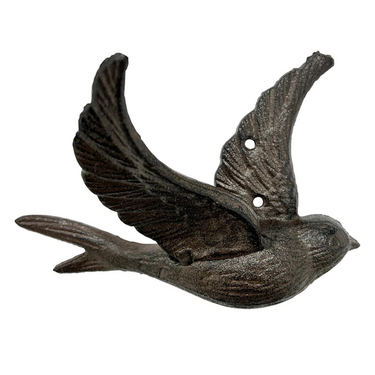 Cast Iron Flying Bird Wall Hook Rustic Coat Key Hanger Towel Holder Farmhouse