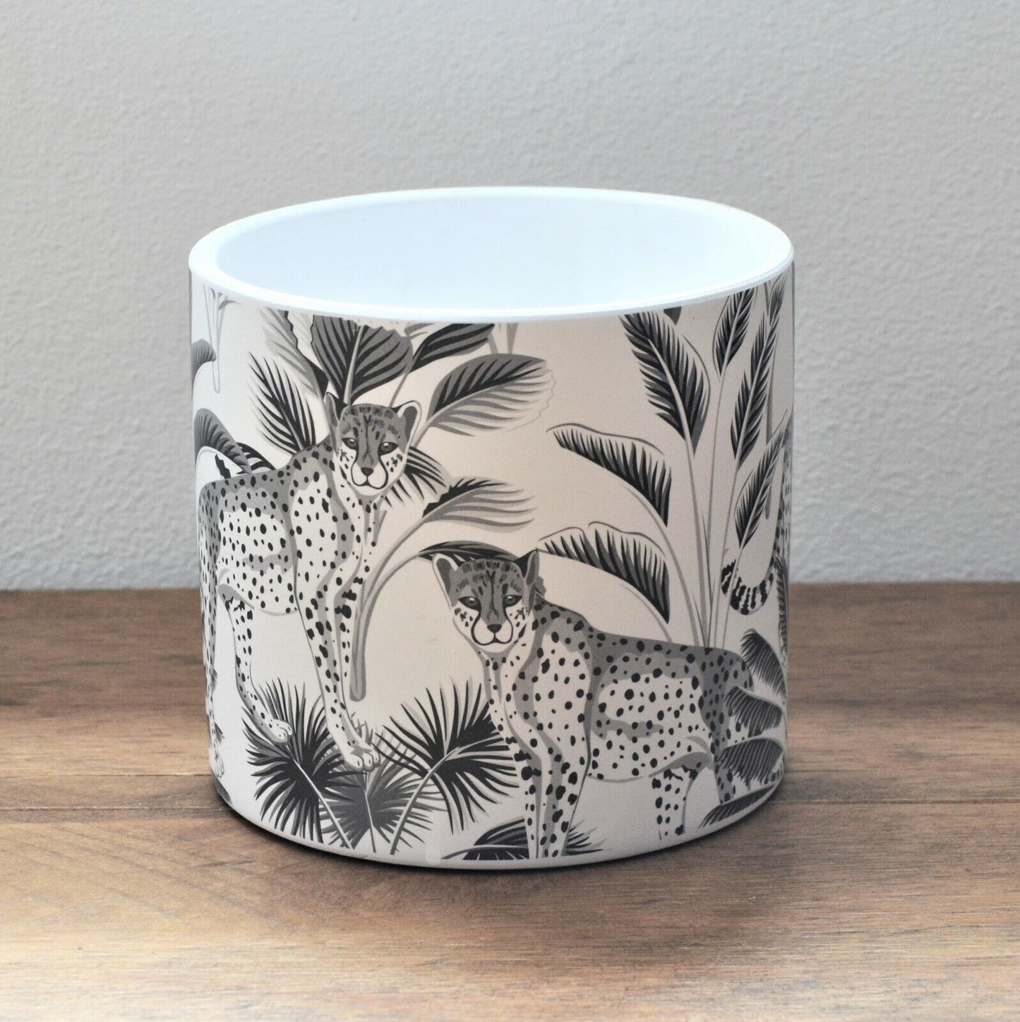 13.5cm Cheetah Animals Jungle Ceramic Indoor Plant Pot Holder Herb Cover Planter