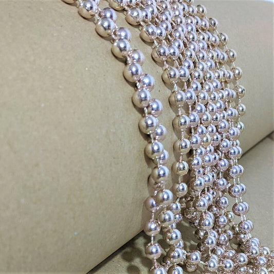 15m Blush Pink Plastic Beads Chain Garland Christmas Tree Party Home Decoration