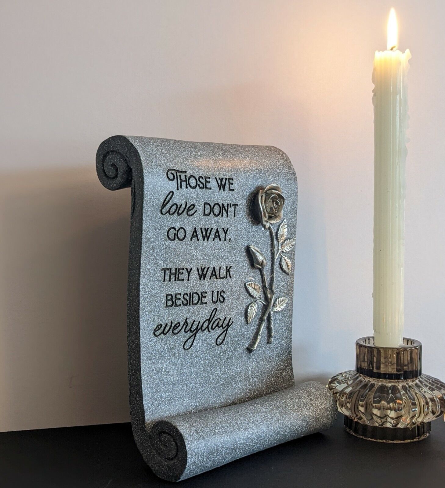 Grave Remembrance Plaque Parents Mother Father Sister Scroll Brother Loved Ones