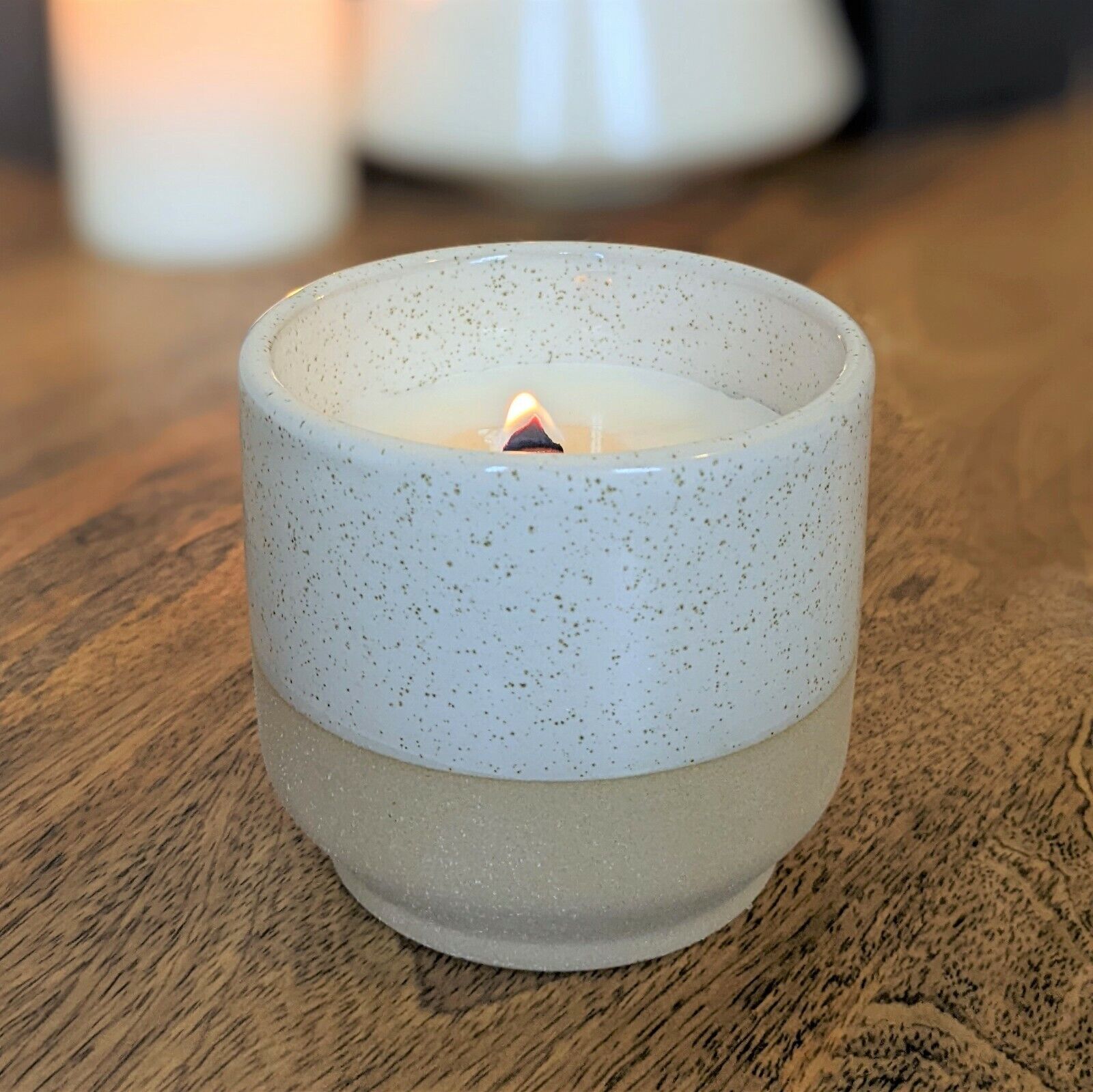 Wooden Wick Candle Single Double Wick Scanted Candle Jars Pots Vanilla Cedarwood