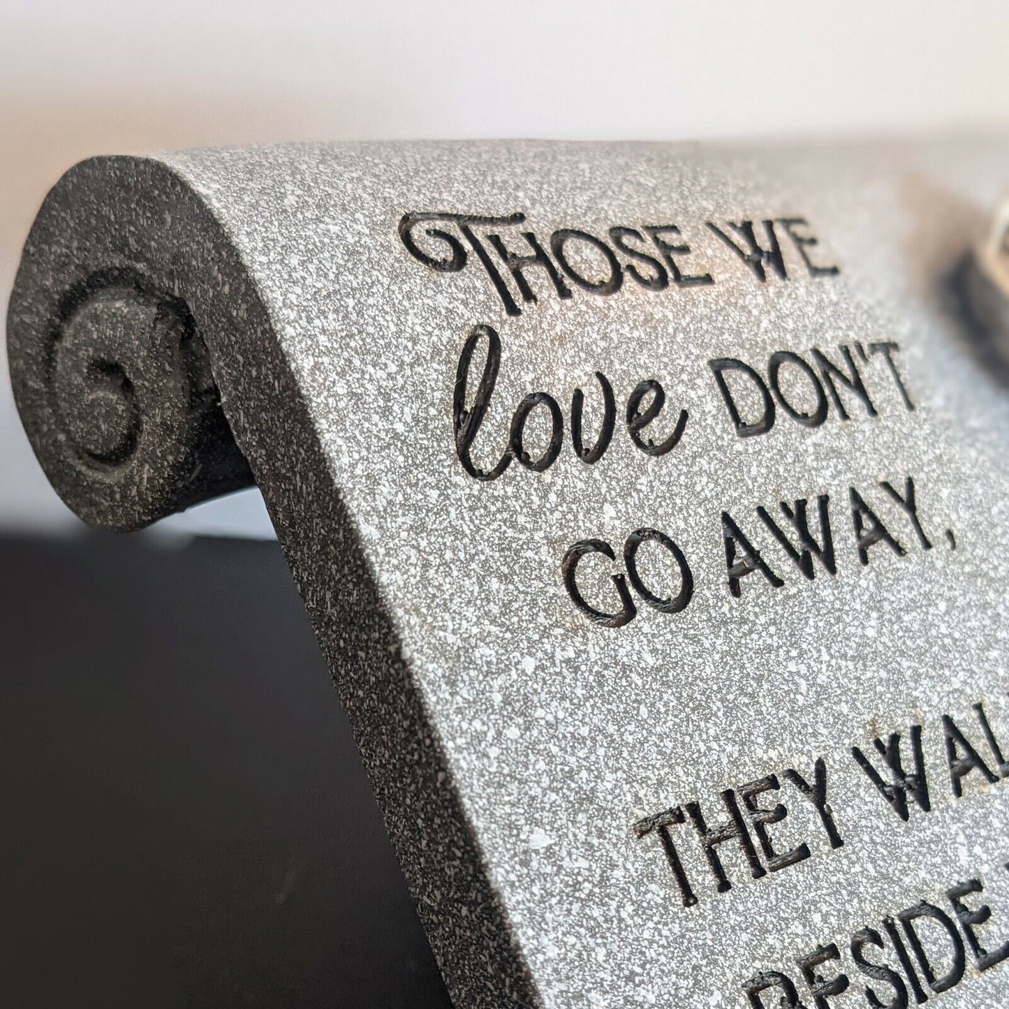 Grave Remembrance Plaque Parents Mother Father Sister Scroll Brother Loved Ones