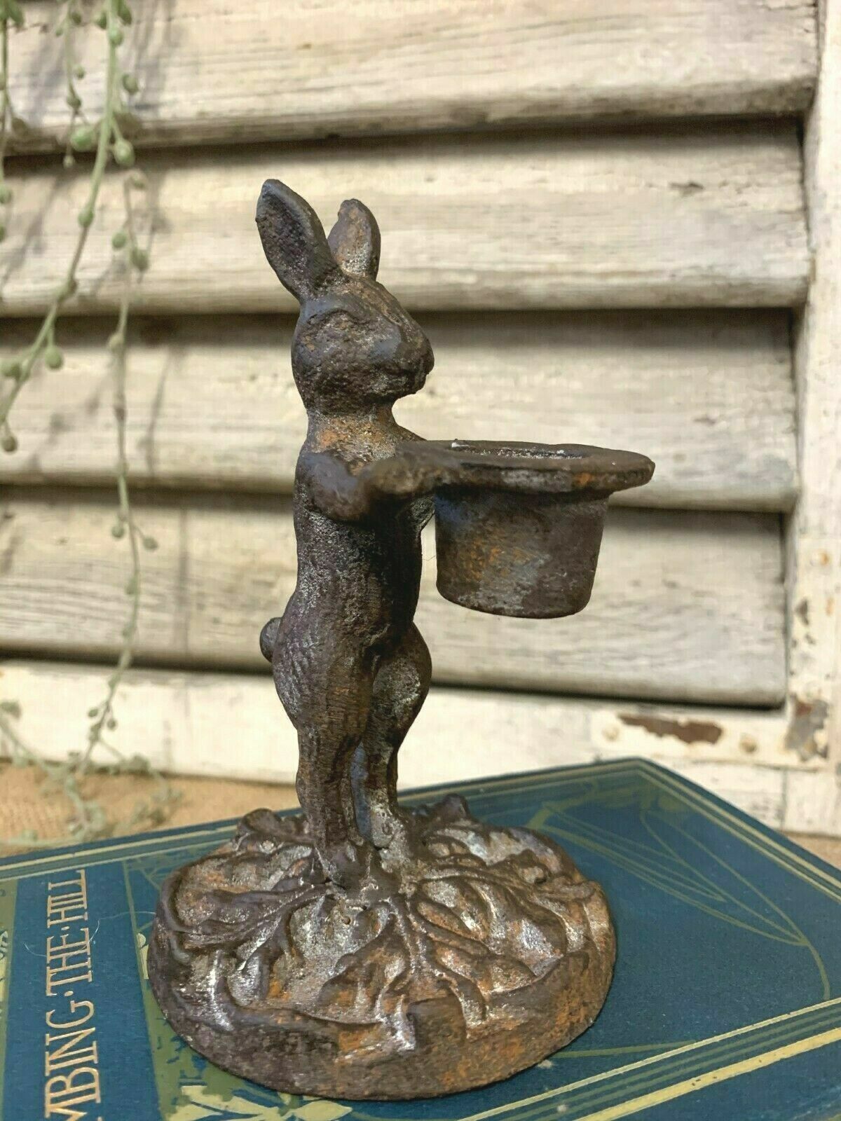 10 Antique French Style Rabbit Hare Candlestick Candle Holder Xmas Dinner Table