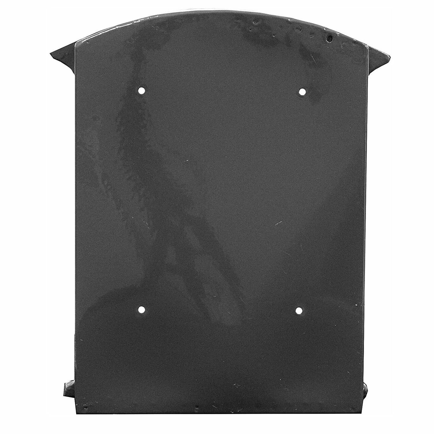 Grey Cast Iron Post Box Wall Mounted Lockable Letter Box Antique Metal Mailbox