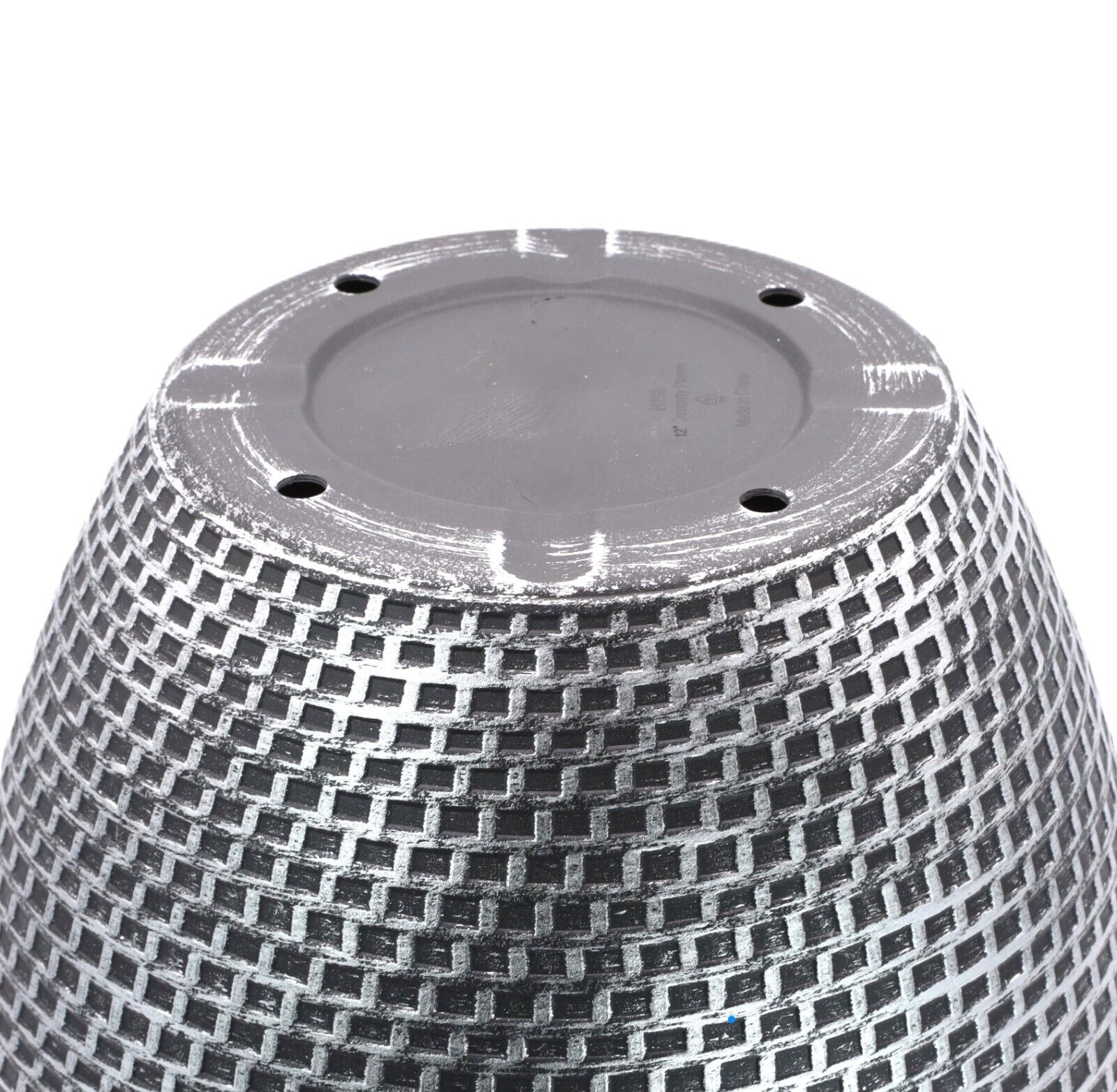 30cm Silver Plastic Round Cromarty Planter Antique  Plant Flowers Pot Cover