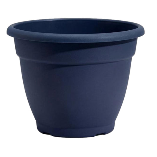 Round Plastic Plant Pot 30cm Blue 9.5L Home Outdoor Weatherproof Planter Cover