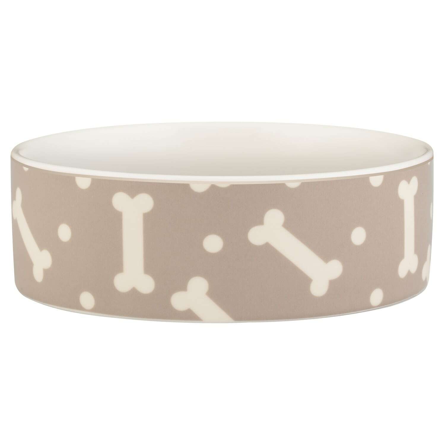15cm Ceramic Mink Grey Pet Dog Feeding Food Water Bowl Serving Dish