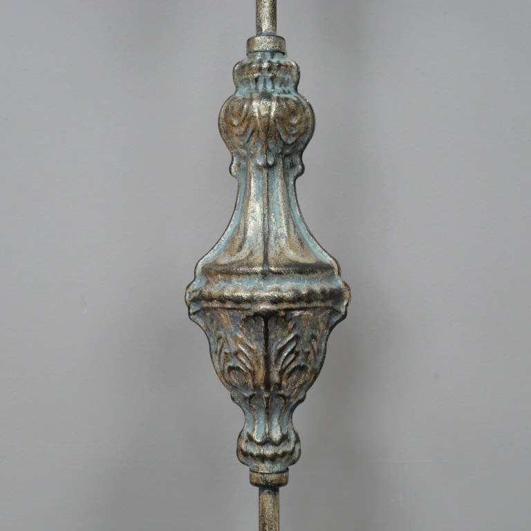 Gold Metal Tall Candle Holder Antique 68cm High Vintage Floor Stand Brass Effect